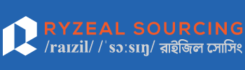 RYZEAL SOURCING official logo, representing an apparel manufacturing and sourcing company in Bangladesh serving global garment buyers.
